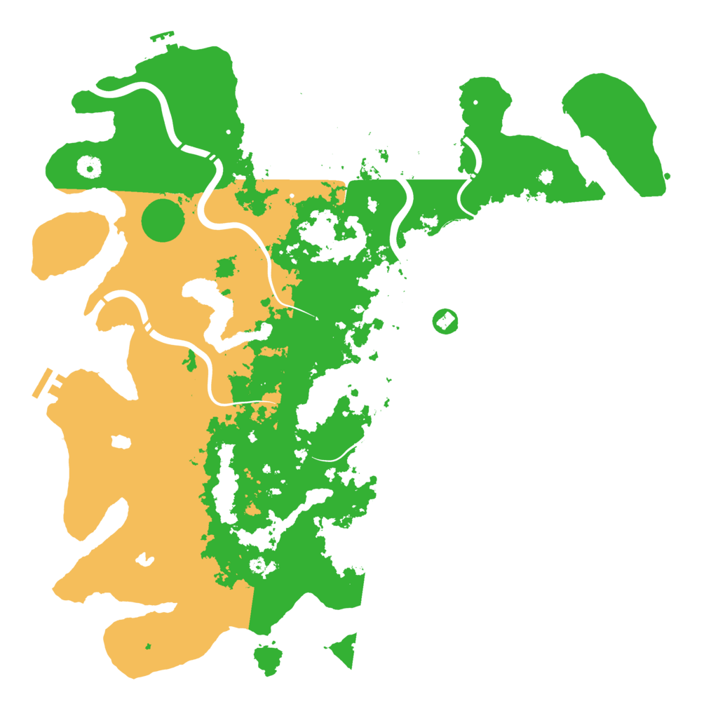 Biome Rust Map: Procedural Map, Size: 4500, Seed: 252525