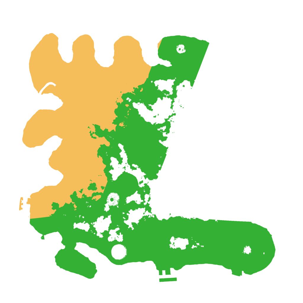 Biome Rust Map: Procedural Map, Size: 3500, Seed: 4012580