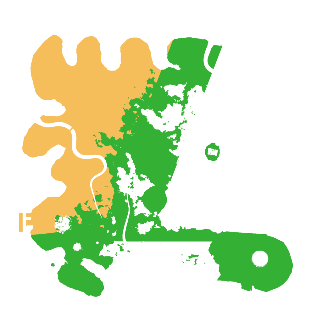 Biome Rust Map: Procedural Map, Size: 3500, Seed: 4012580