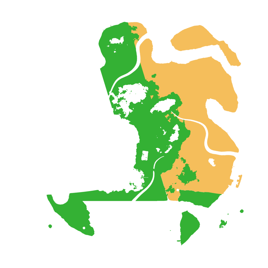 Biome Rust Map: Procedural Map, Size: 3000, Seed: 68398