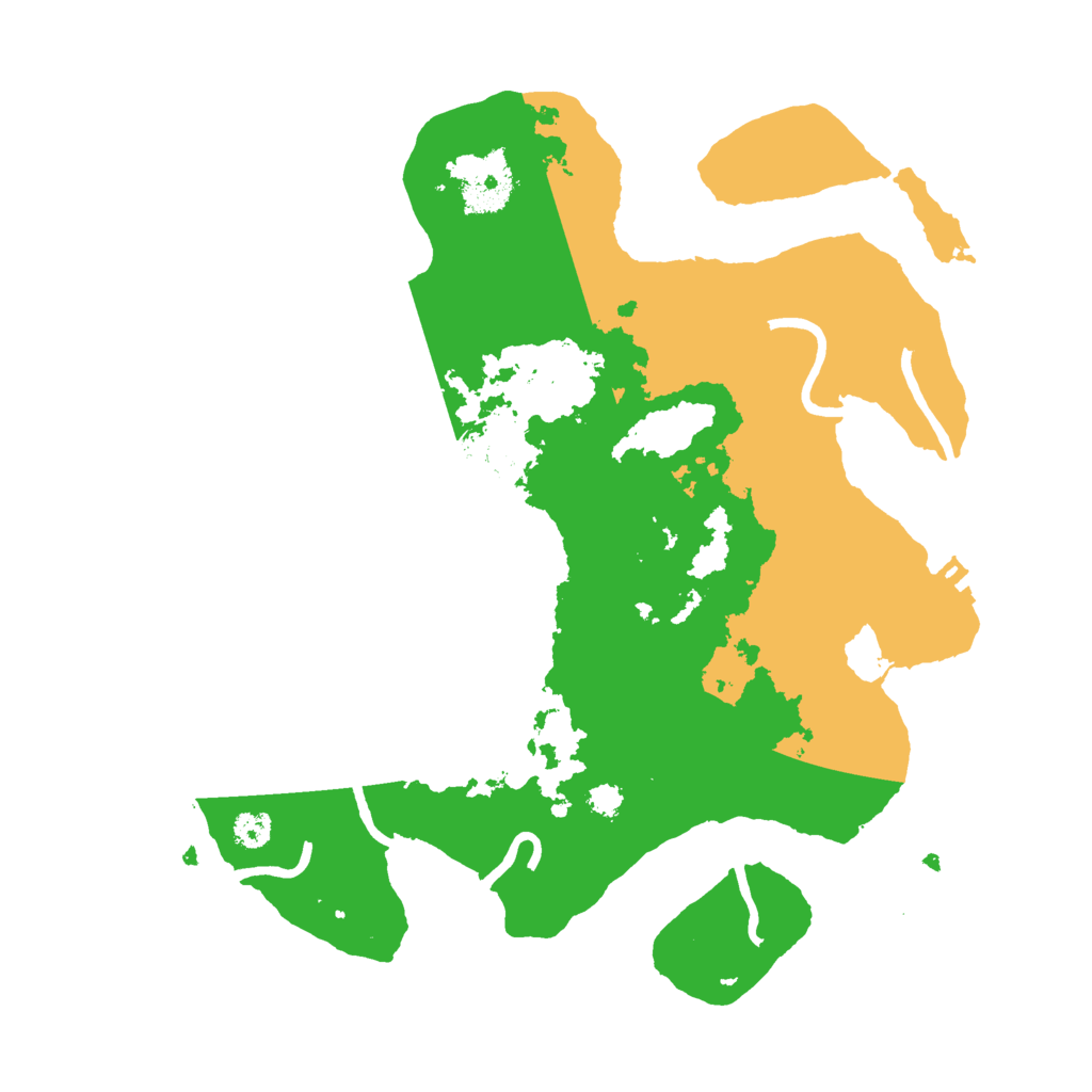 Biome Rust Map: Procedural Map, Size: 3000, Seed: 68398