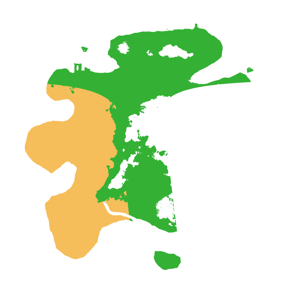 Biome Rust Map: Procedural Map, Size: 2500, Seed: 65236227