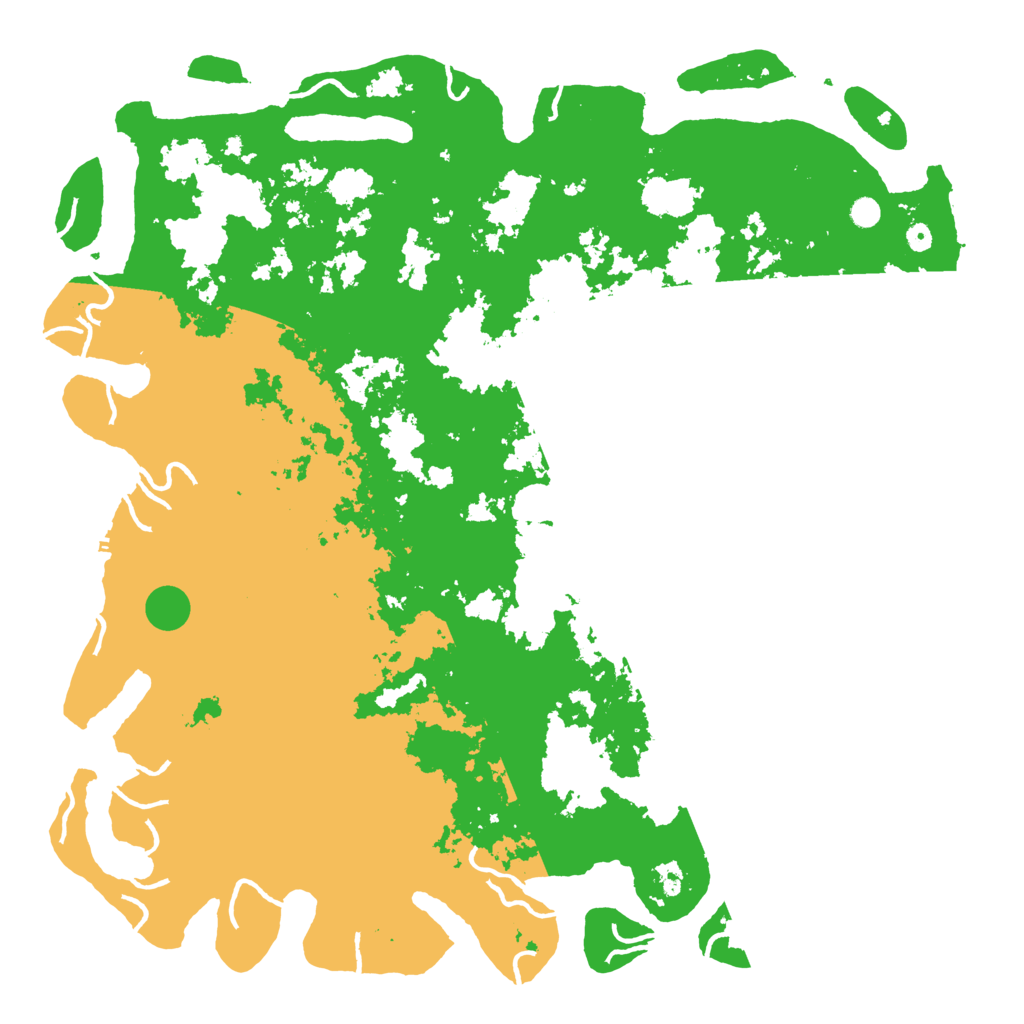 Biome Rust Map: Procedural Map, Size: 6000, Seed: 37011016