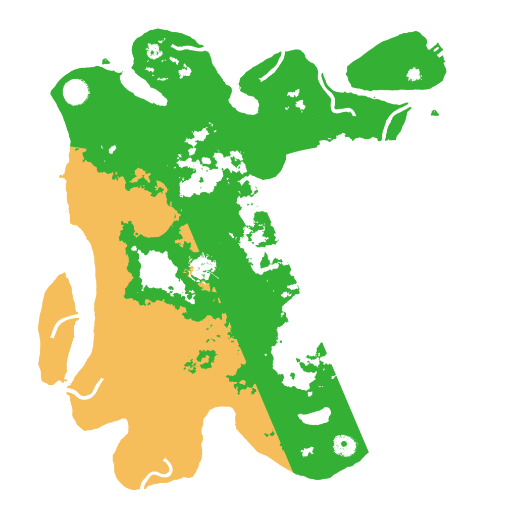 Biome Rust Map: Procedural Map, Size: 3500, Seed: 16861318