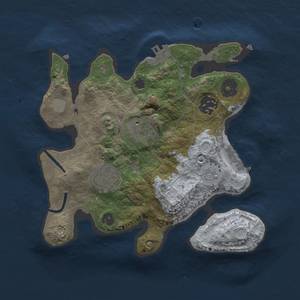 Thumbnail Rust Map: Procedural Map, Size: 2500, Seed: 20000, 11 Monuments