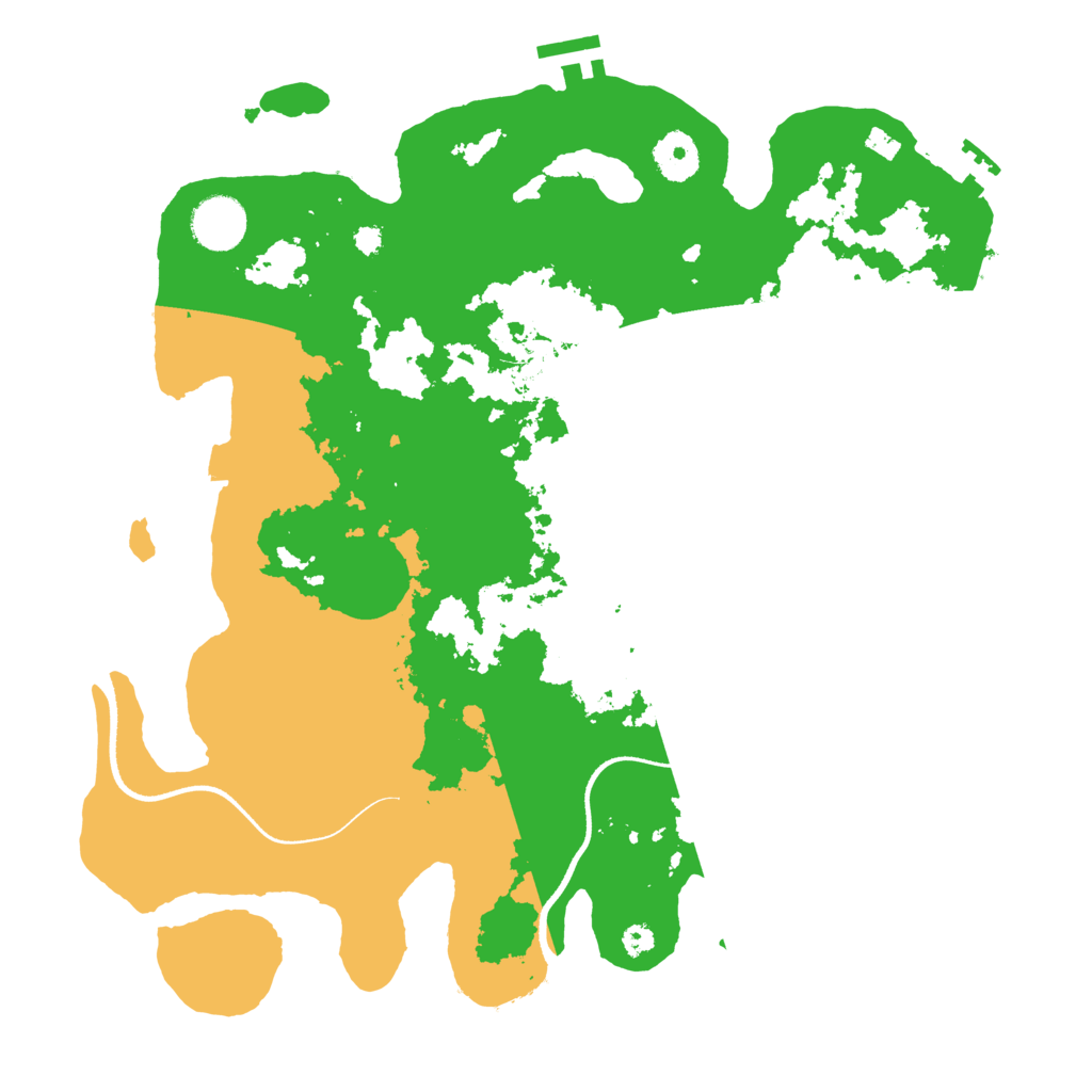 Biome Rust Map: Procedural Map, Size: 3500, Seed: 1721279200