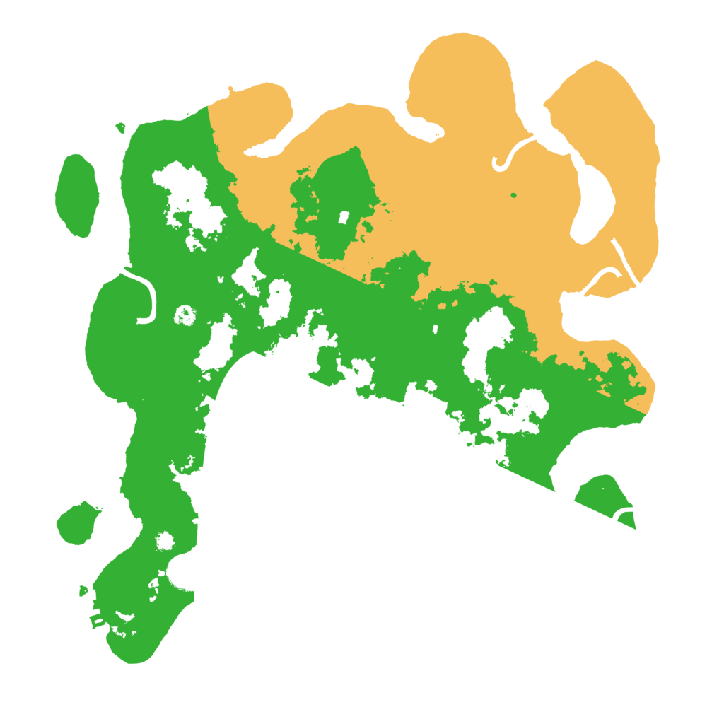 Biome Rust Map: Procedural Map, Size: 3500, Seed: 732118907