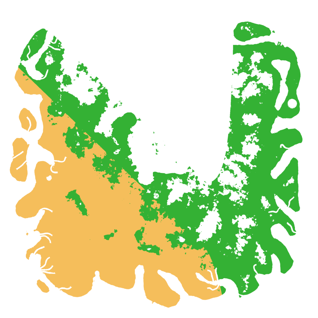 Biome Rust Map: Procedural Map, Size: 6000, Seed: 548111