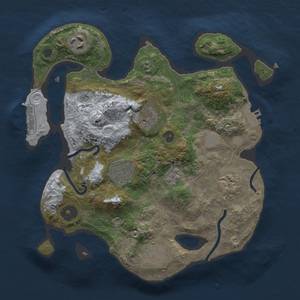 Thumbnail Rust Map: Procedural Map, Size: 2800, Seed: 69679696, 14 Monuments