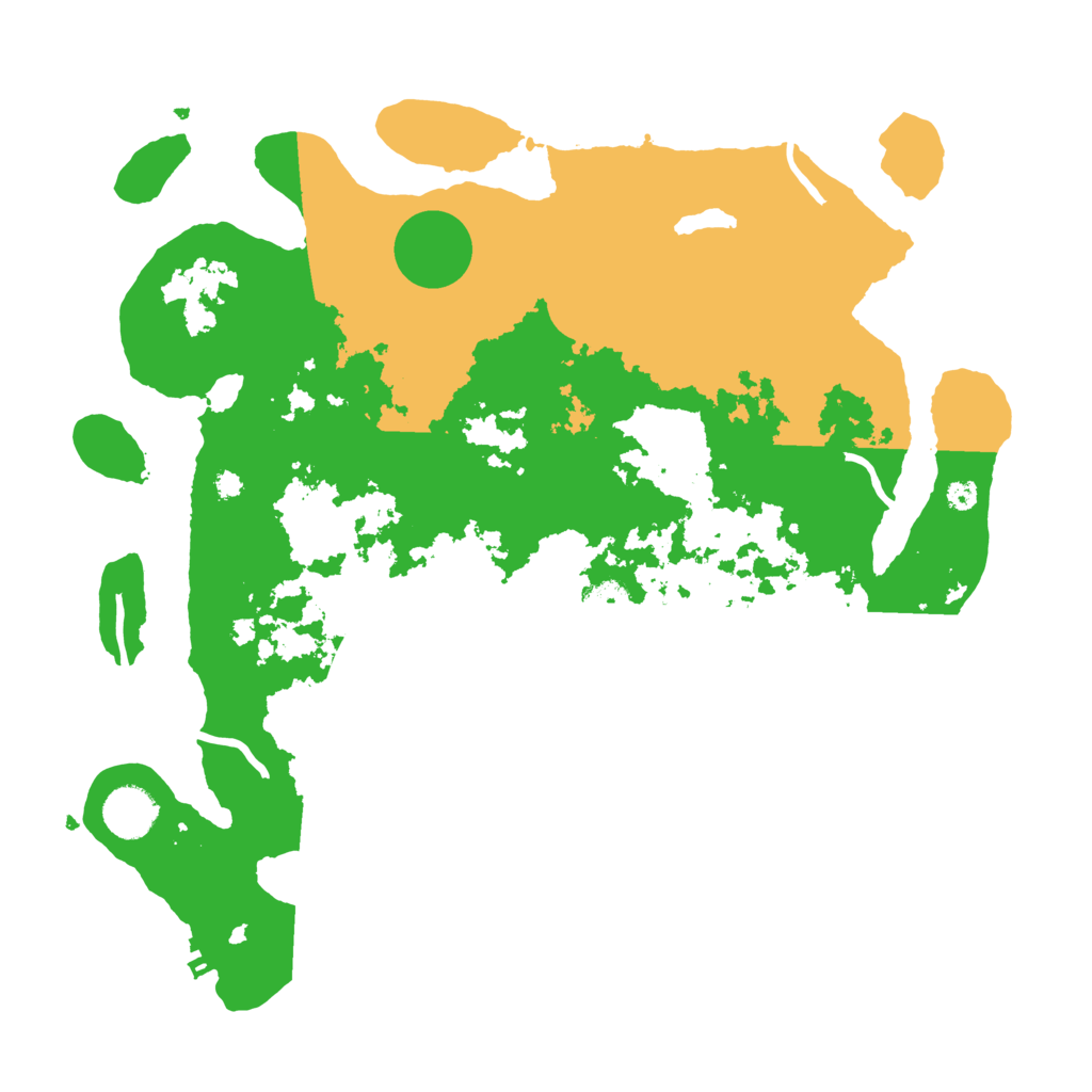 Biome Rust Map: Procedural Map, Size: 3700, Seed: 2047979205