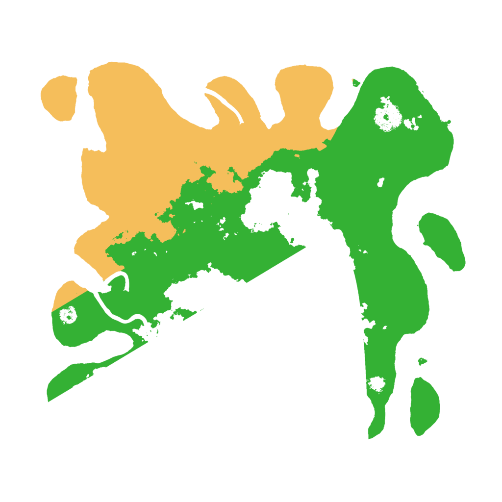 Biome Rust Map: Procedural Map, Size: 3000, Seed: 25246