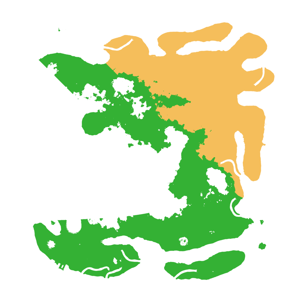 Biome Rust Map: Procedural Map, Size: 3500, Seed: 54314382