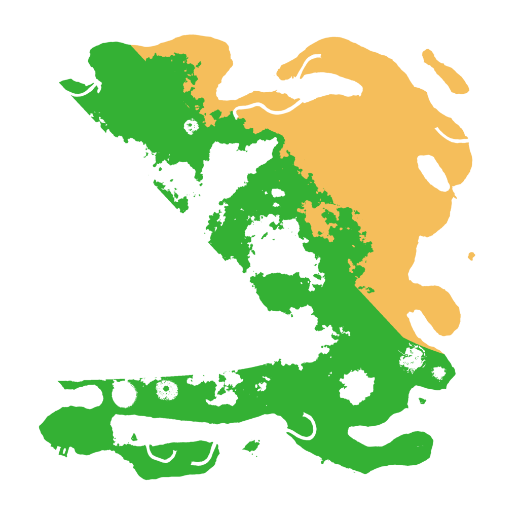Biome Rust Map: Procedural Map, Size: 3700, Seed: 44431110