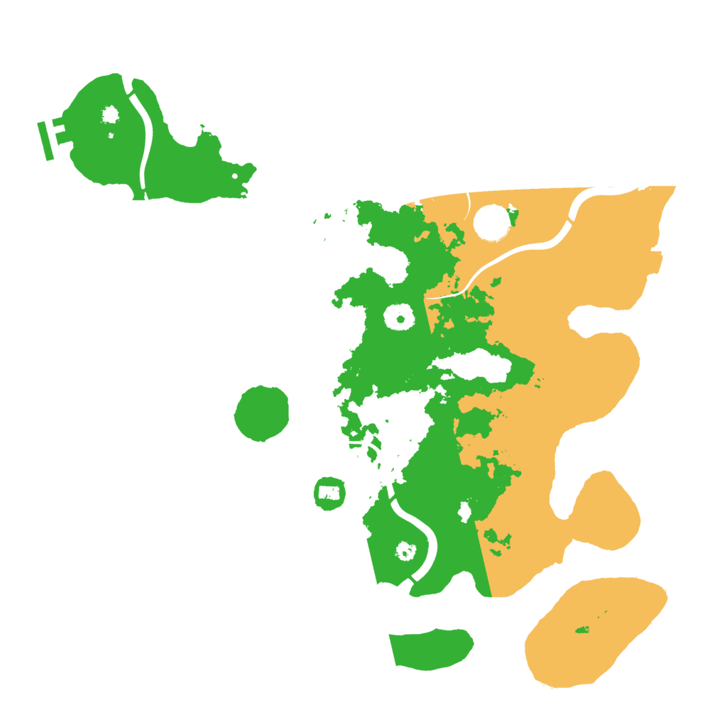 Biome Rust Map: Procedural Map, Size: 3750, Seed: 14077