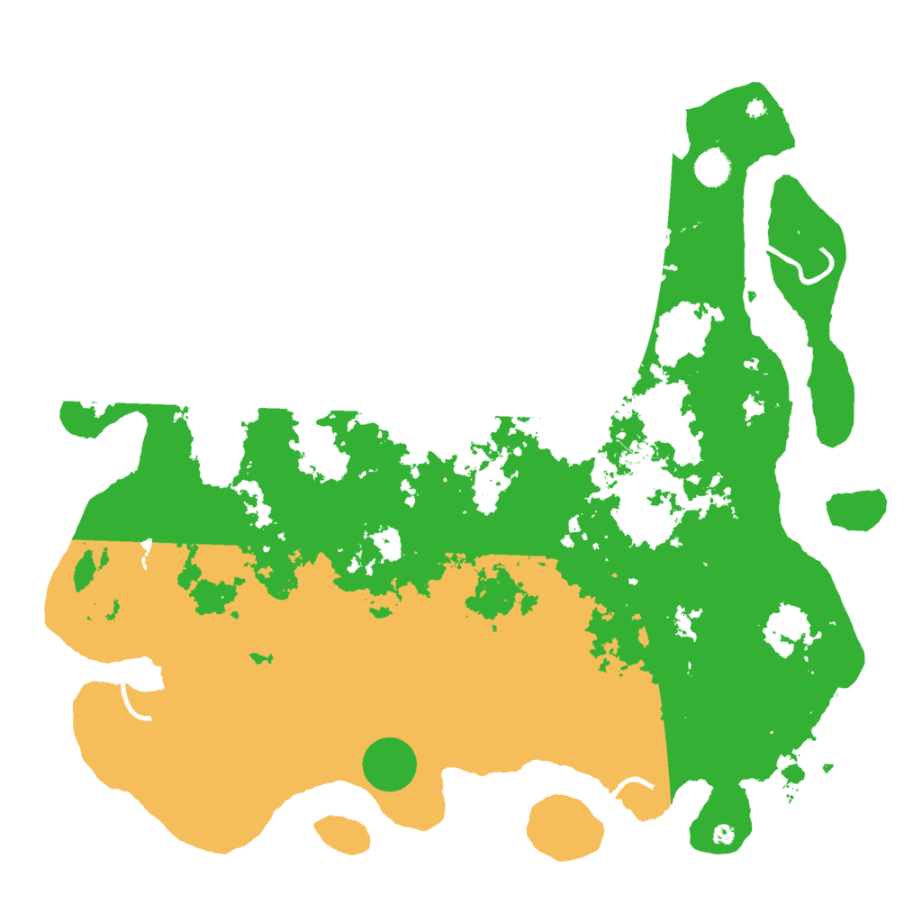 Biome Rust Map: Procedural Map, Size: 4500, Seed: 1958700595