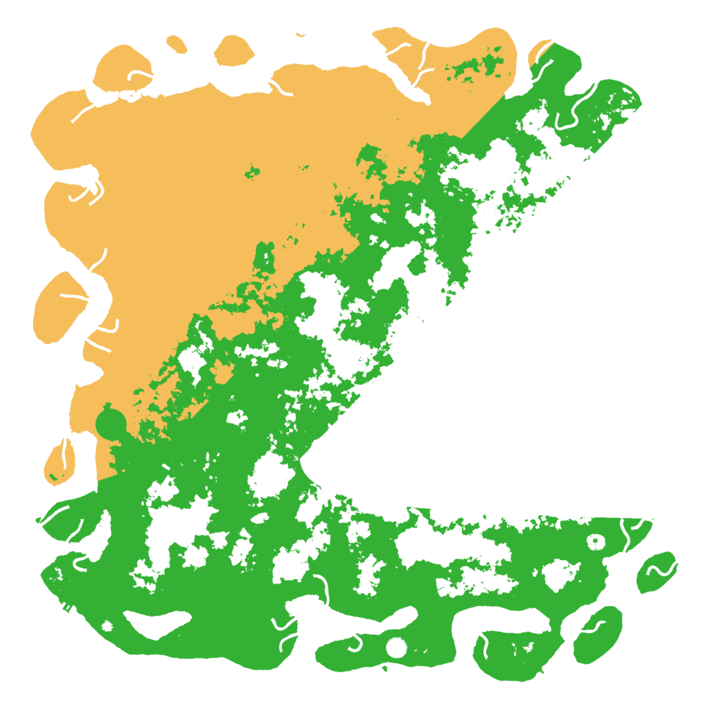 Biome Rust Map: Procedural Map, Size: 6000, Seed: 3421