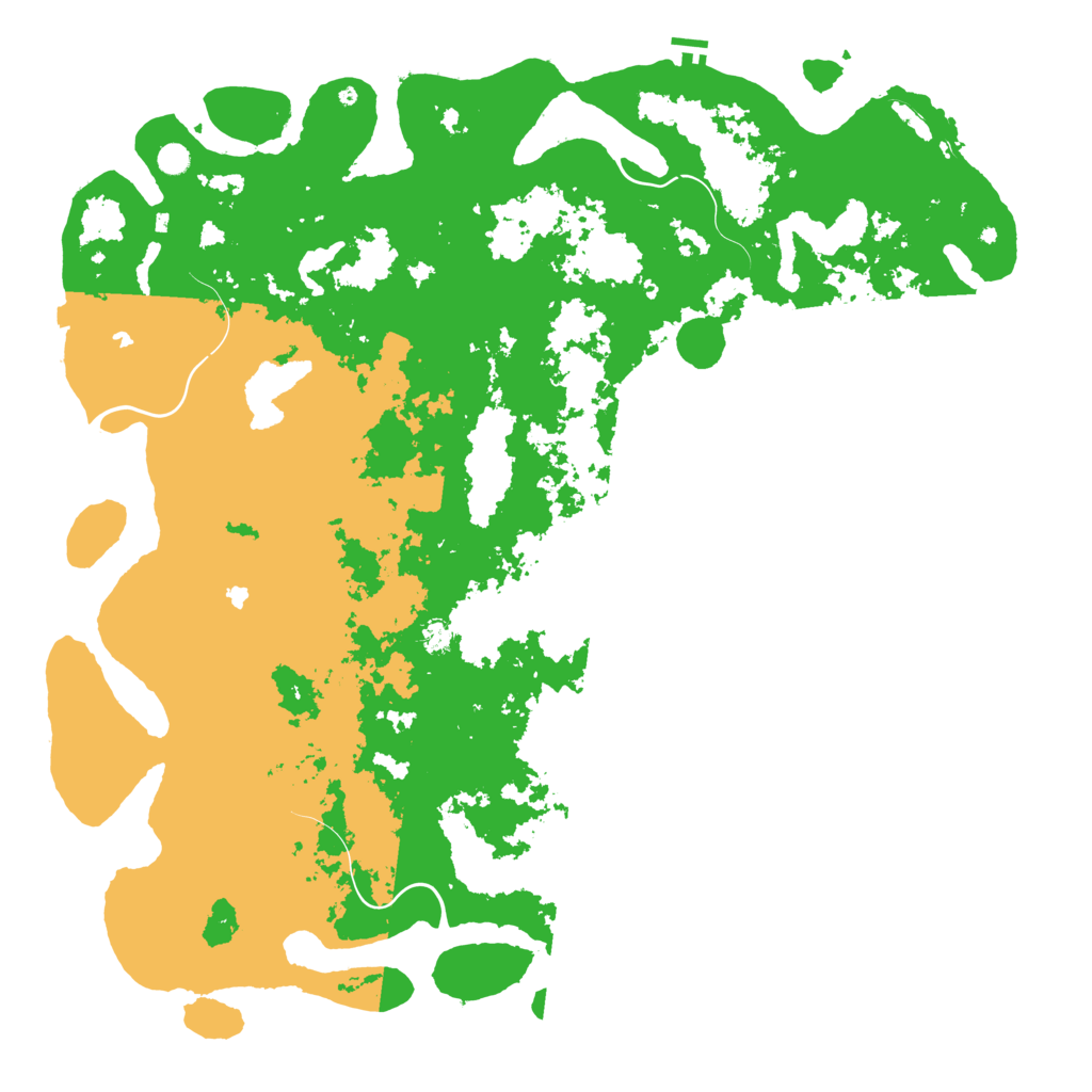 Biome Rust Map: Procedural Map, Size: 6000, Seed: 6236809
