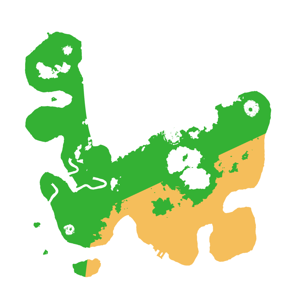 Biome Rust Map: Procedural Map, Size: 3000, Seed: 2449539