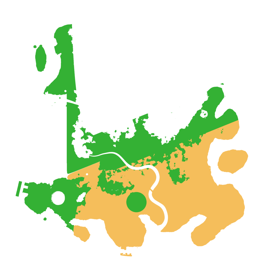 Biome Rust Map: Procedural Map, Size: 3500, Seed: 61851231