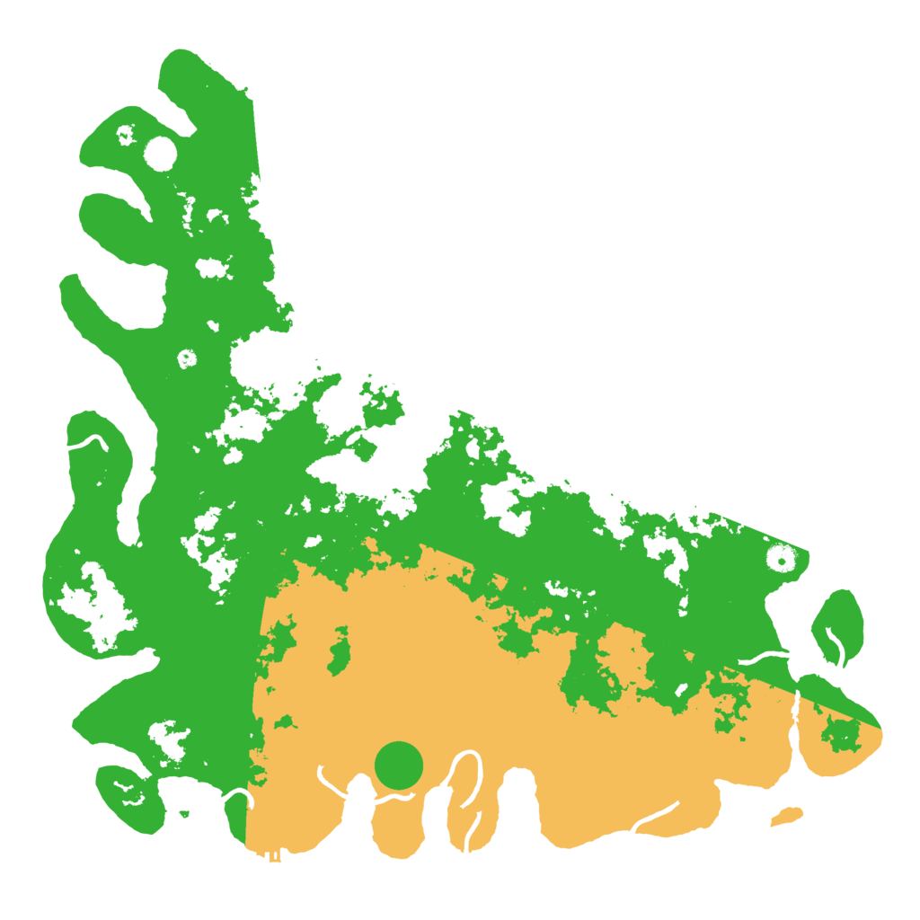 Biome Rust Map: Procedural Map, Size: 5000, Seed: 48916