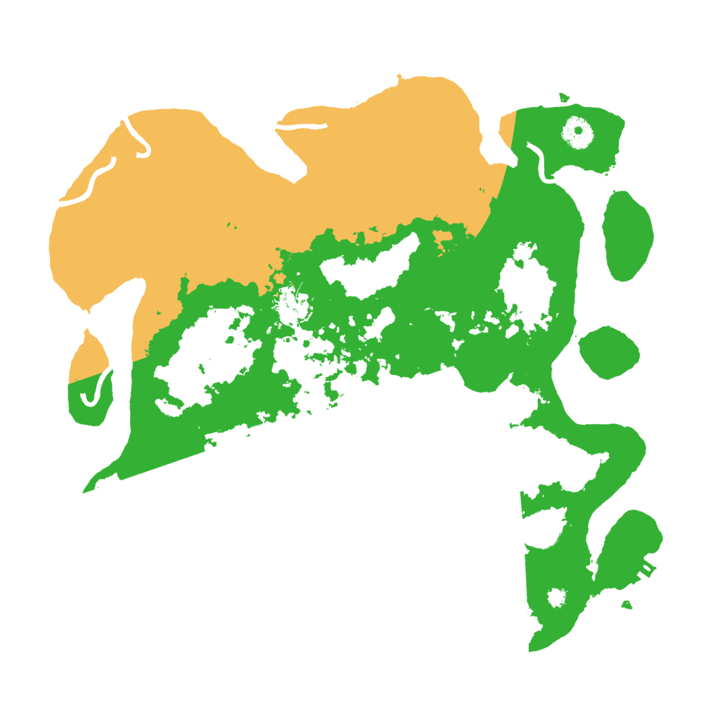 Biome Rust Map: Procedural Map, Size: 3500, Seed: 16853014