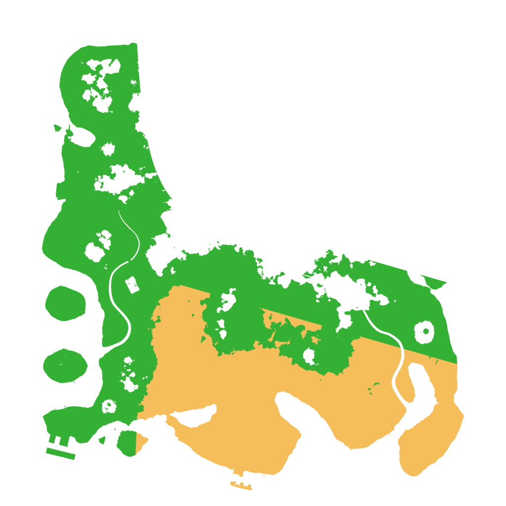 Biome Rust Map: Procedural Map, Size: 3500, Seed: 7325796