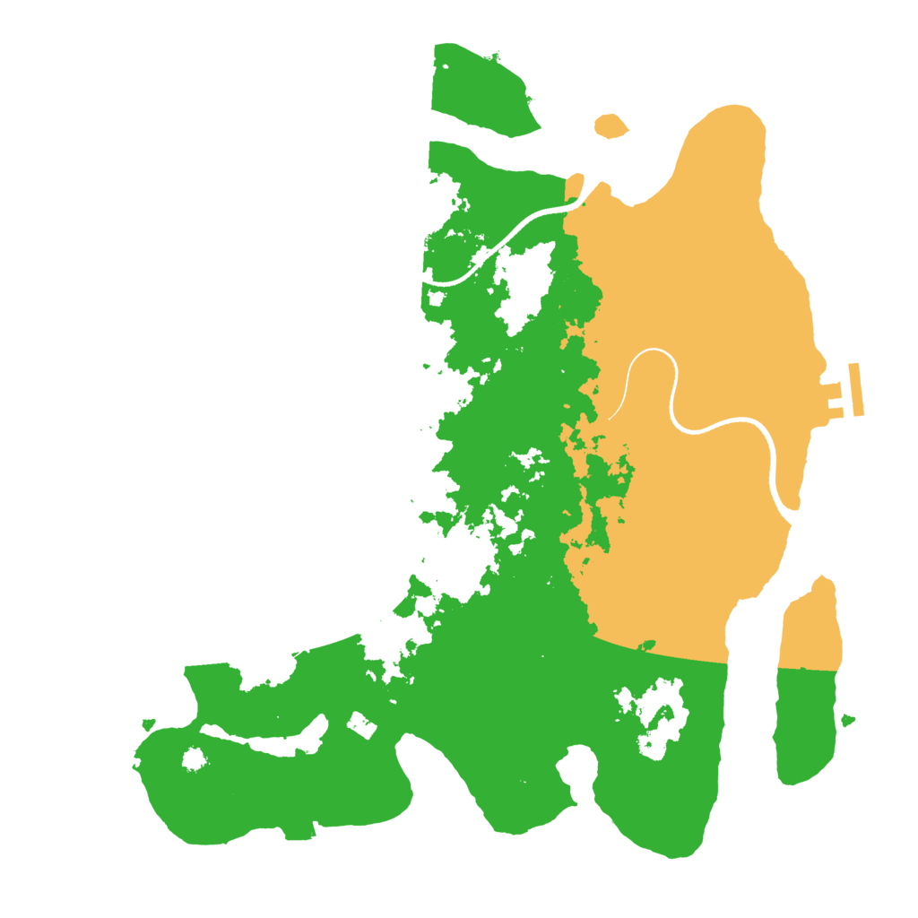 Biome Rust Map: Procedural Map, Size: 3500, Seed: 76533176