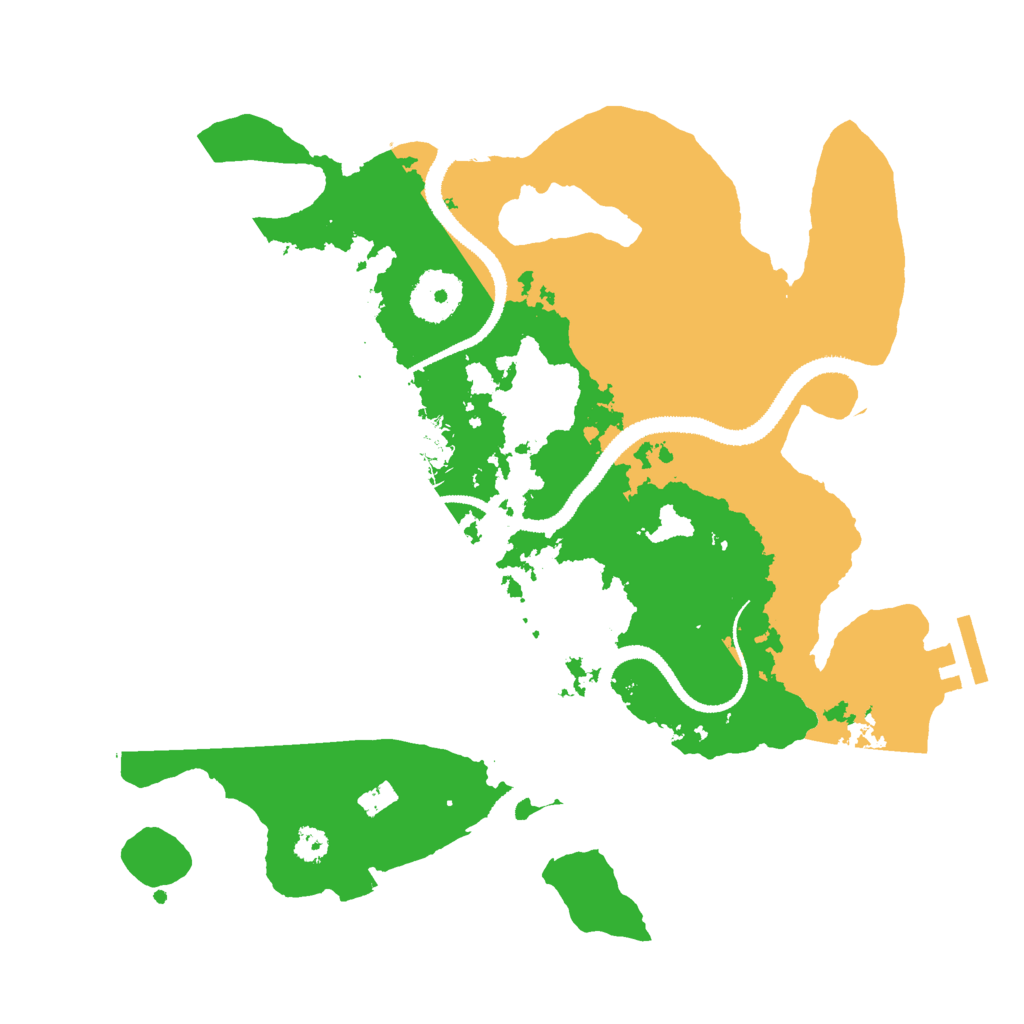 Biome Rust Map: Procedural Map, Size: 3000, Seed: 1539019194