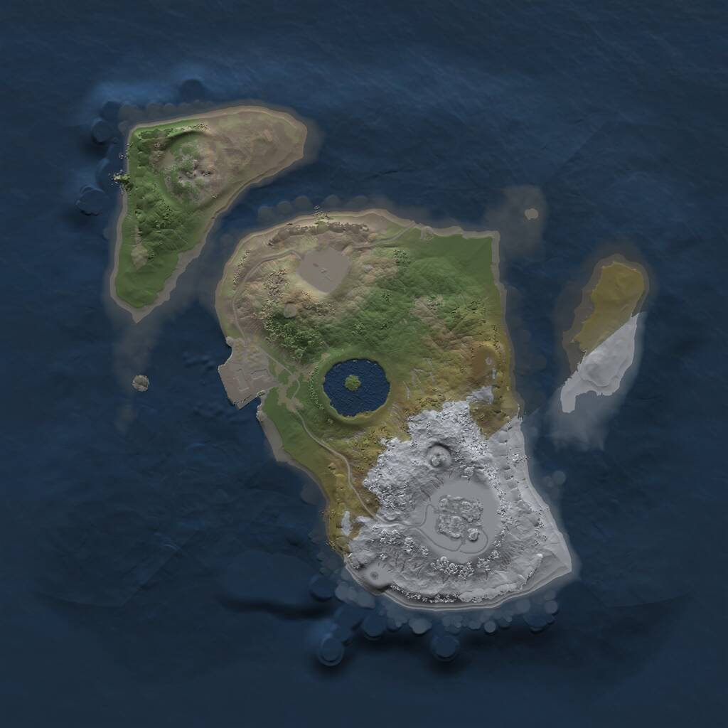 Rust Map: Procedural Map, Size: 1800, Seed: 13, 2 Monuments