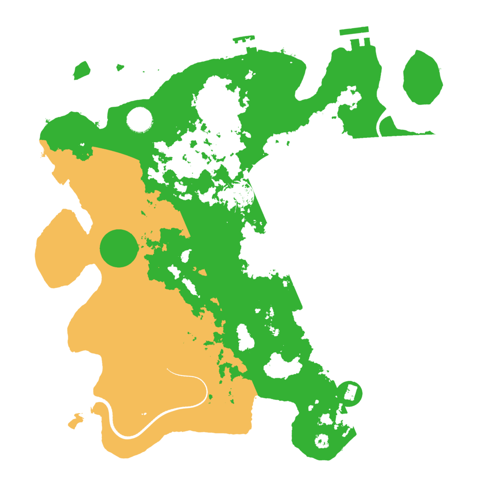 Biome Rust Map: Procedural Map, Size: 3500, Seed: 1228315977