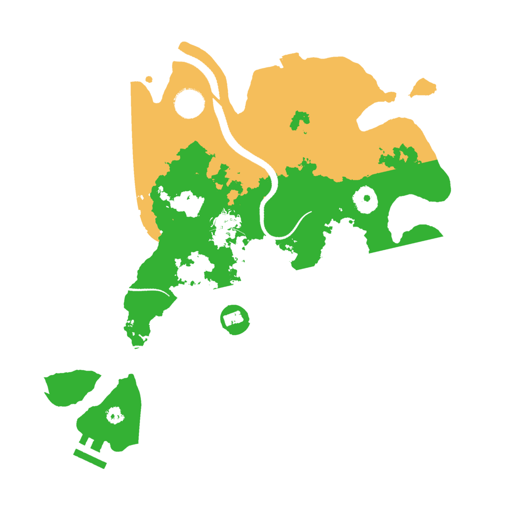 Biome Rust Map: Procedural Map, Size: 3000, Seed: 1365043888