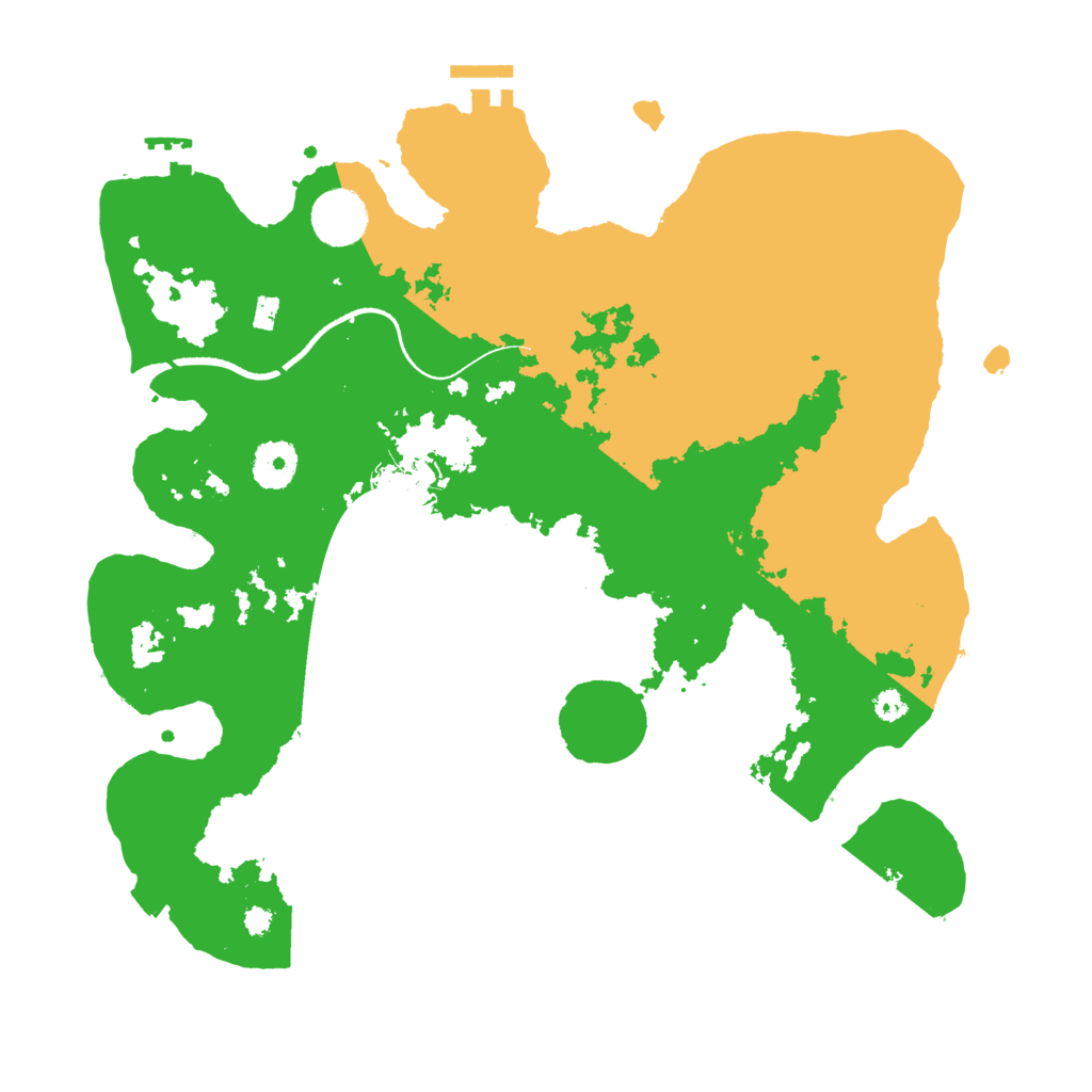 Biome Rust Map: Procedural Map, Size: 3500, Seed: 10033985