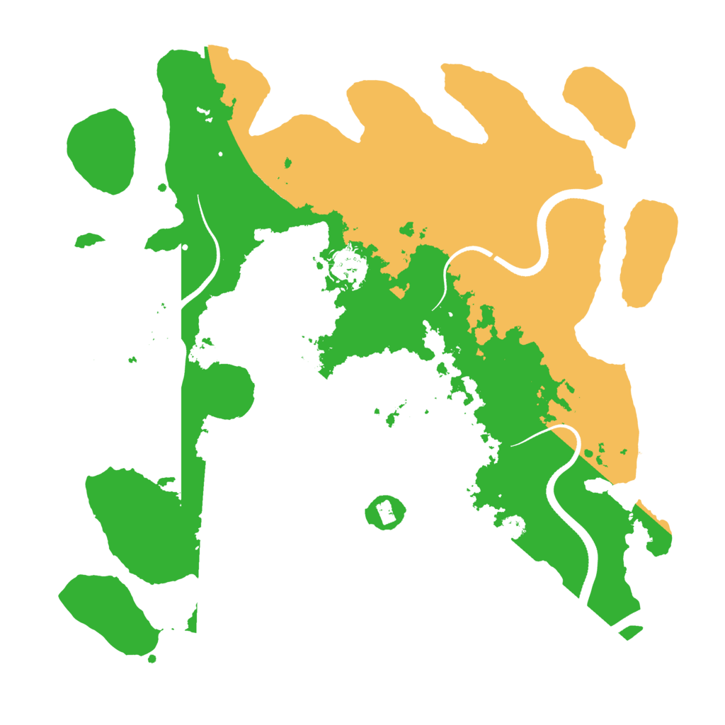 Biome Rust Map: Procedural Map, Size: 3500, Seed: 2767637