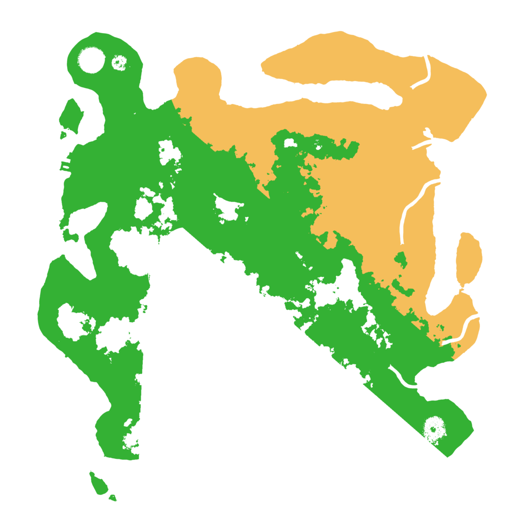 Biome Rust Map: Procedural Map, Size: 3500, Seed: 484411709