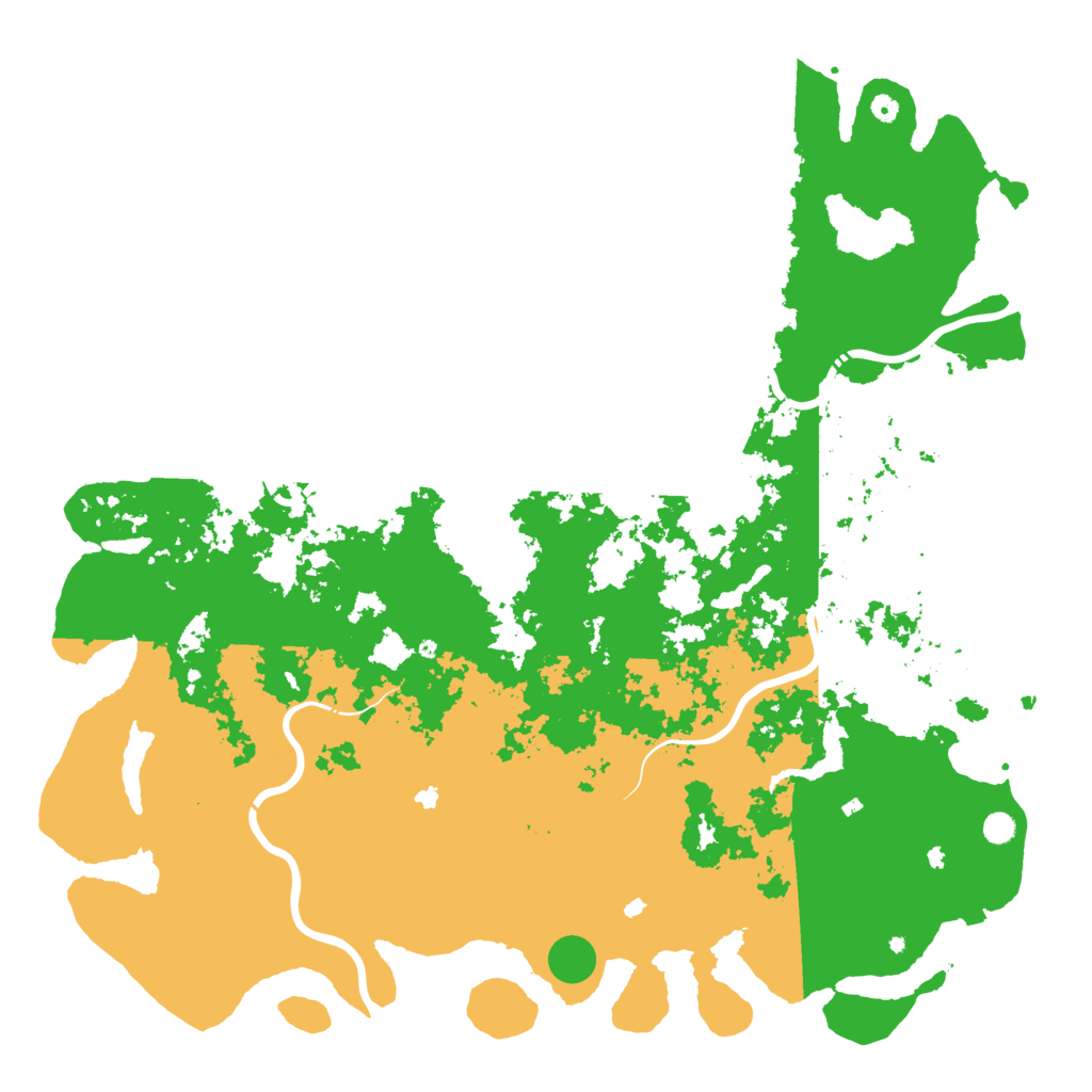 Biome Rust Map: Procedural Map, Size: 6000, Seed: 1958700595