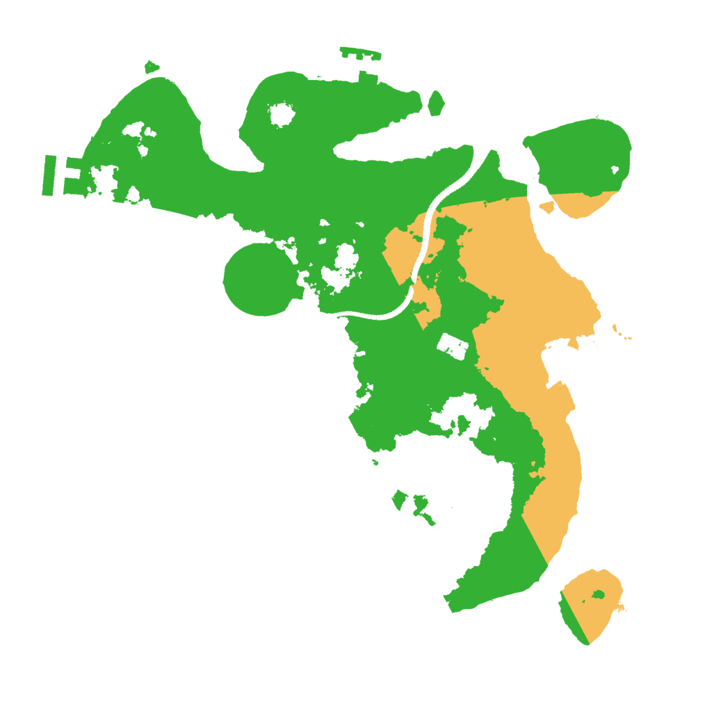 Biome Rust Map: Procedural Map, Size: 2600, Seed: 460858421