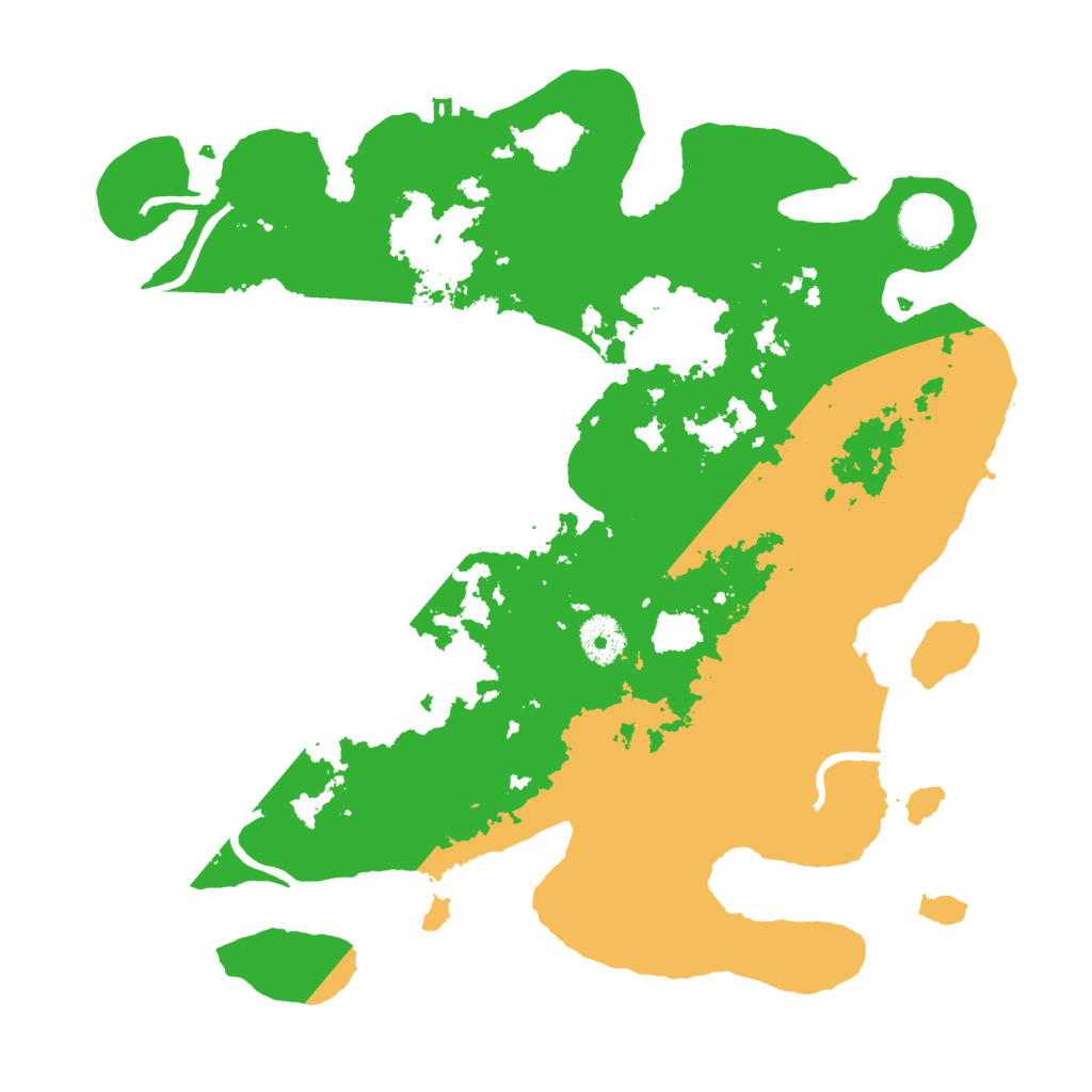 Biome Rust Map: Procedural Map, Size: 3500, Seed: 54897