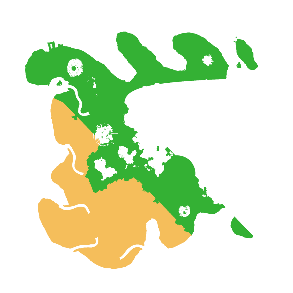 Biome Rust Map: Procedural Map, Size: 2600, Seed: 2091110189