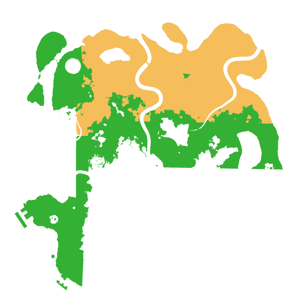 Biome Rust Map: Procedural Map, Size: 3500, Seed: 761683103