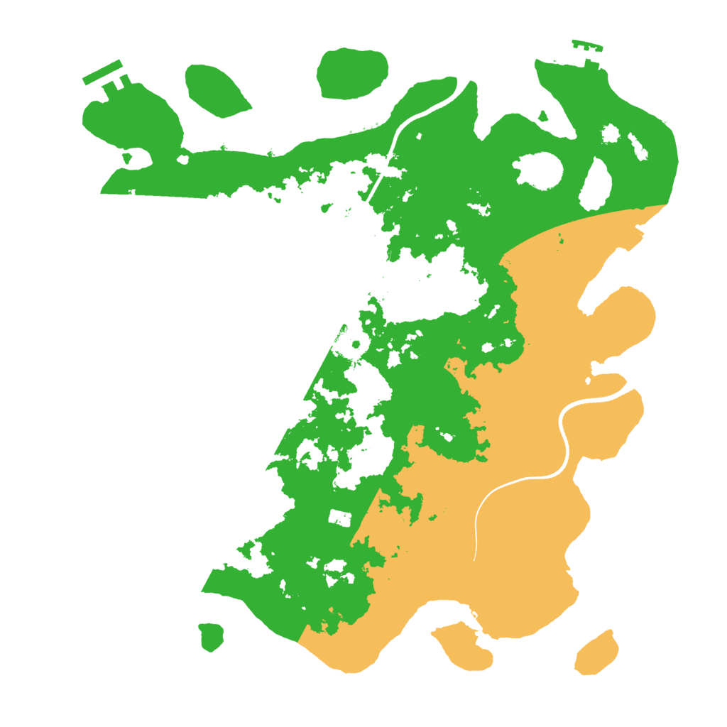 Biome Rust Map: Procedural Map, Size: 3500, Seed: 31458425