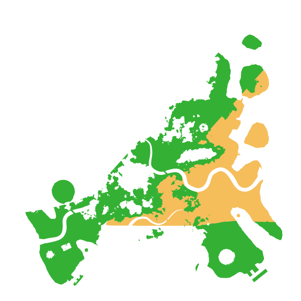 Biome Rust Map: Procedural Map, Size: 3500, Seed: 544652961