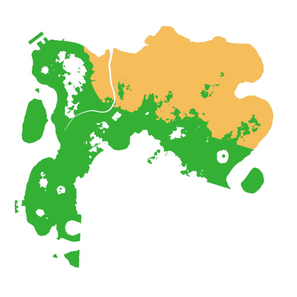Biome Rust Map: Procedural Map, Size: 3500, Seed: 96711052