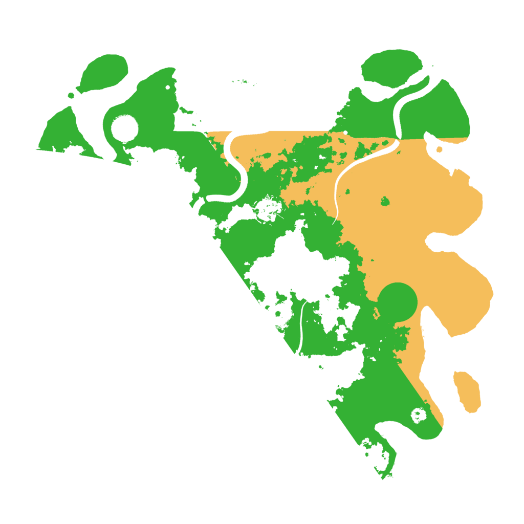 Biome Rust Map: Procedural Map, Size: 3500, Seed: 70378498