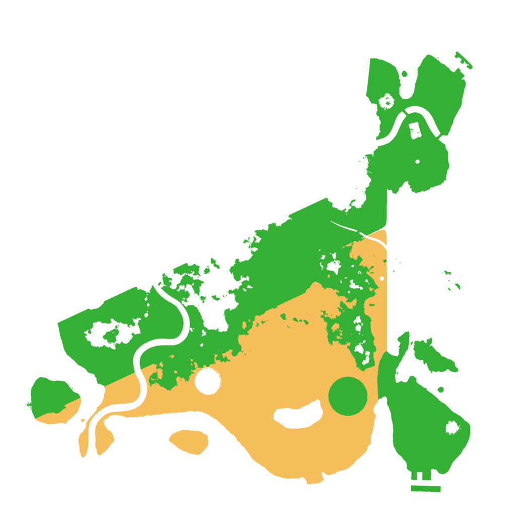 Biome Rust Map: Procedural Map, Size: 3500, Seed: 6601541