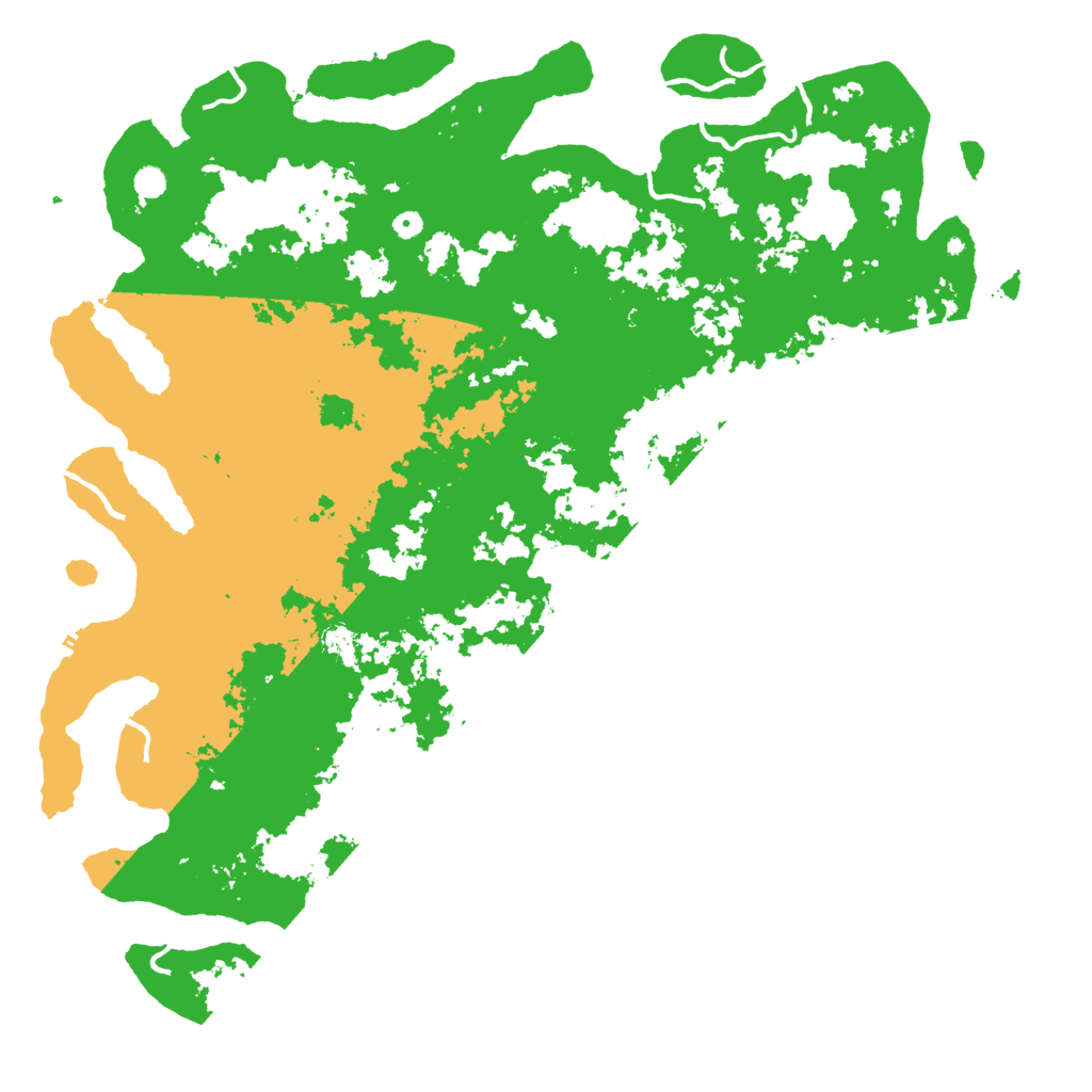 Biome Rust Map: Procedural Map, Size: 6000, Seed: 98813500