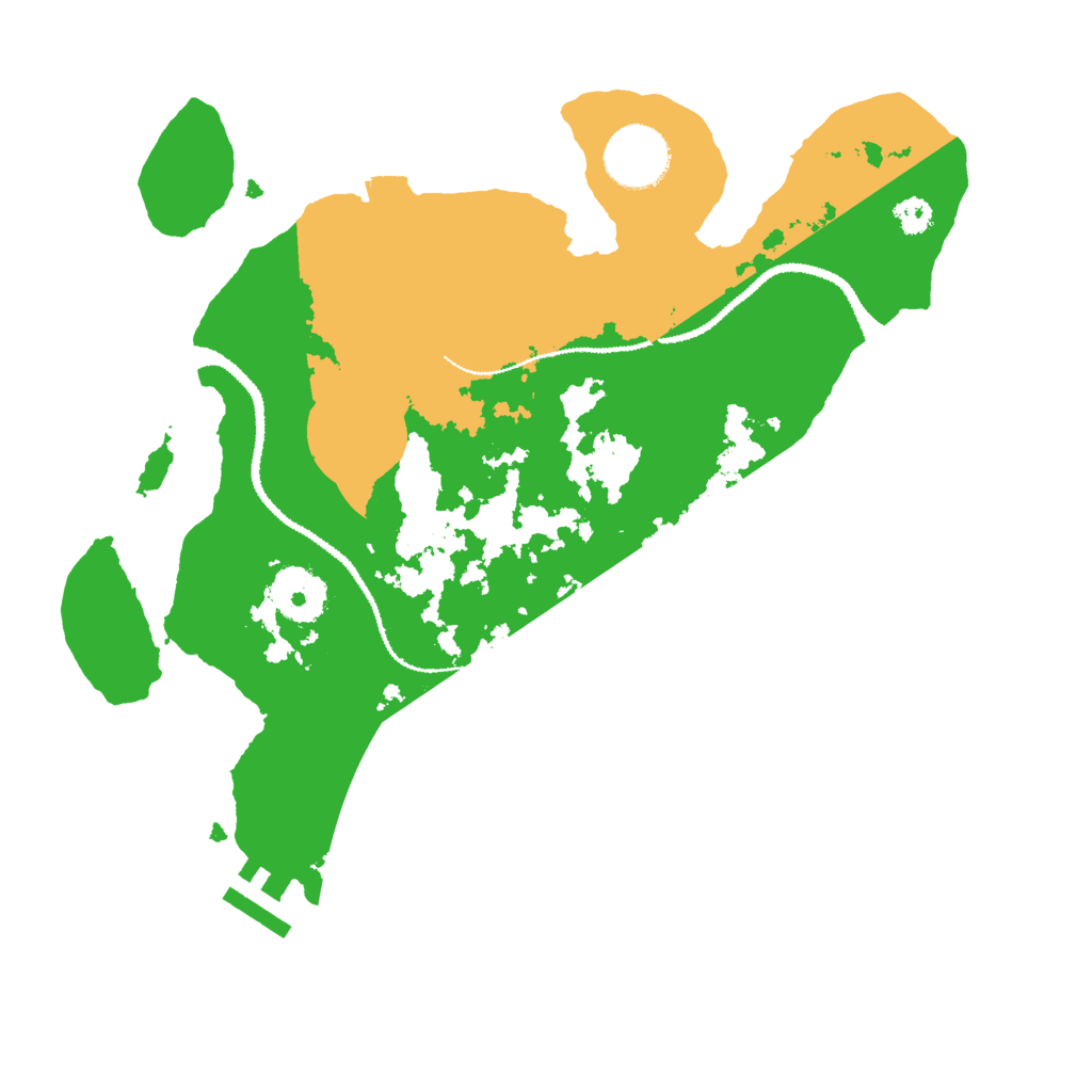 Biome Rust Map: Procedural Map, Size: 3000, Seed: 299826557