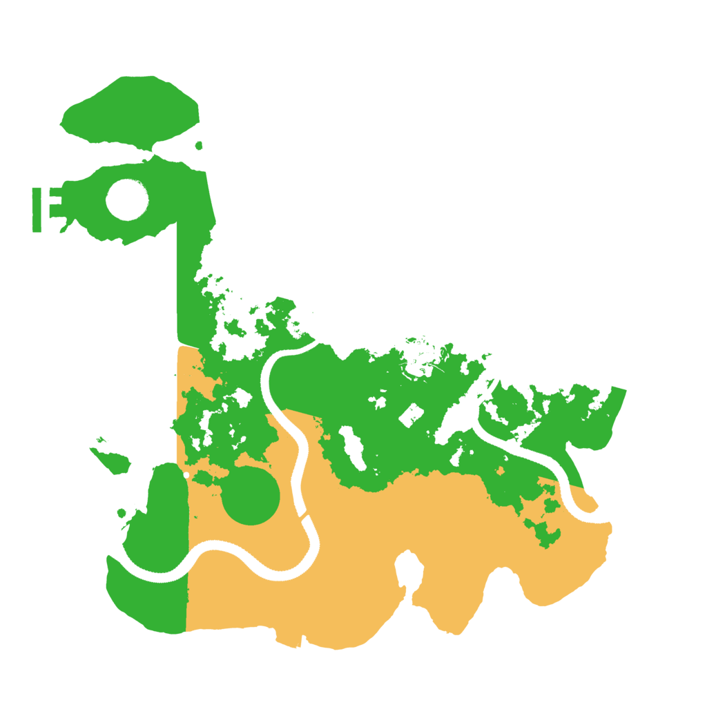 Biome Rust Map: Procedural Map, Size: 3200, Seed: 122