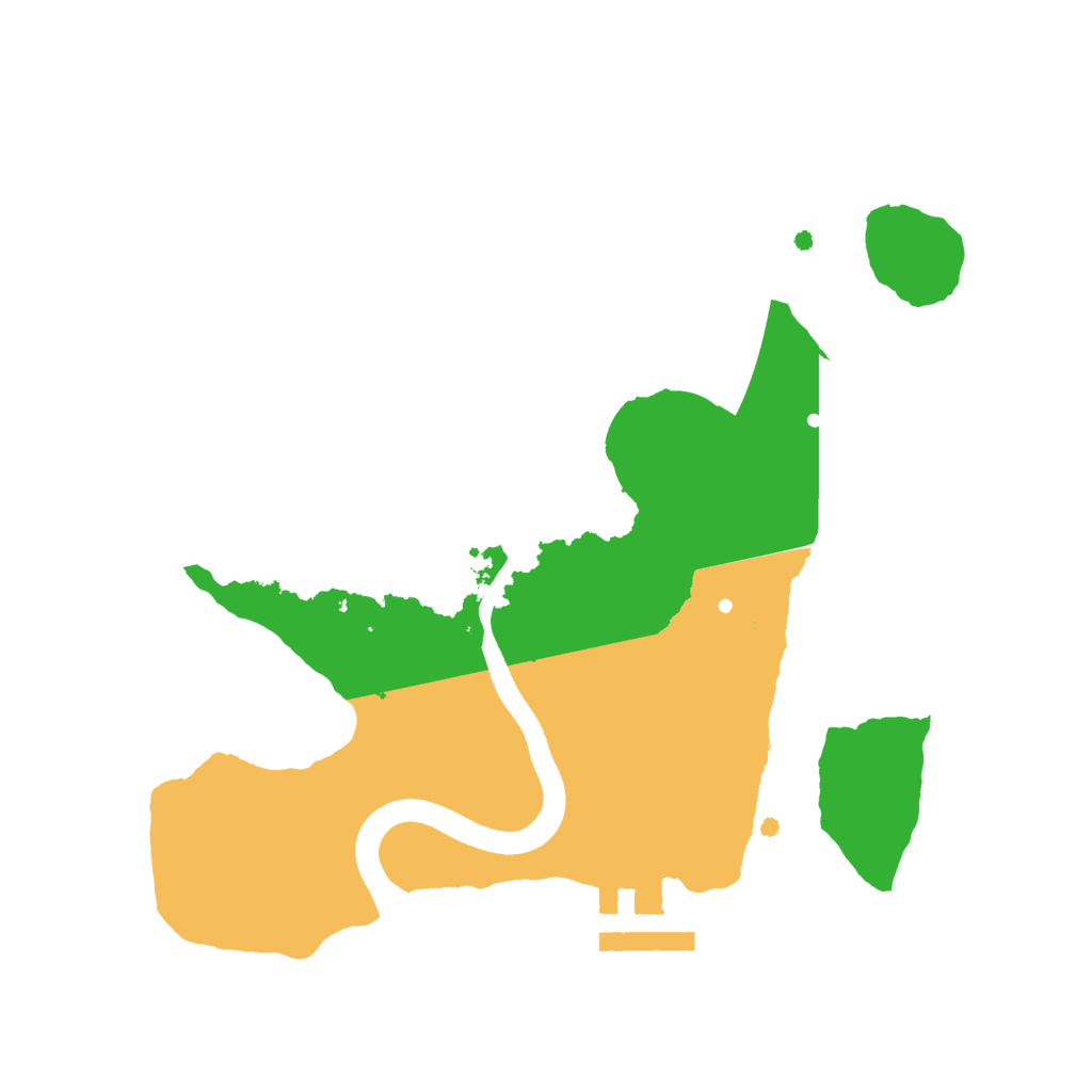 Biome Rust Map: Procedural Map, Size: 2300, Seed: 30012931