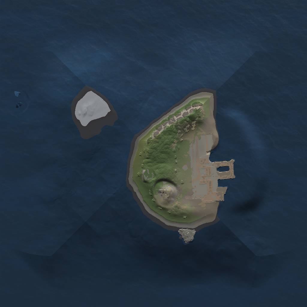 Rust Map: Procedural Map, Size: 1000, Seed: 1263494147, 4 Monuments