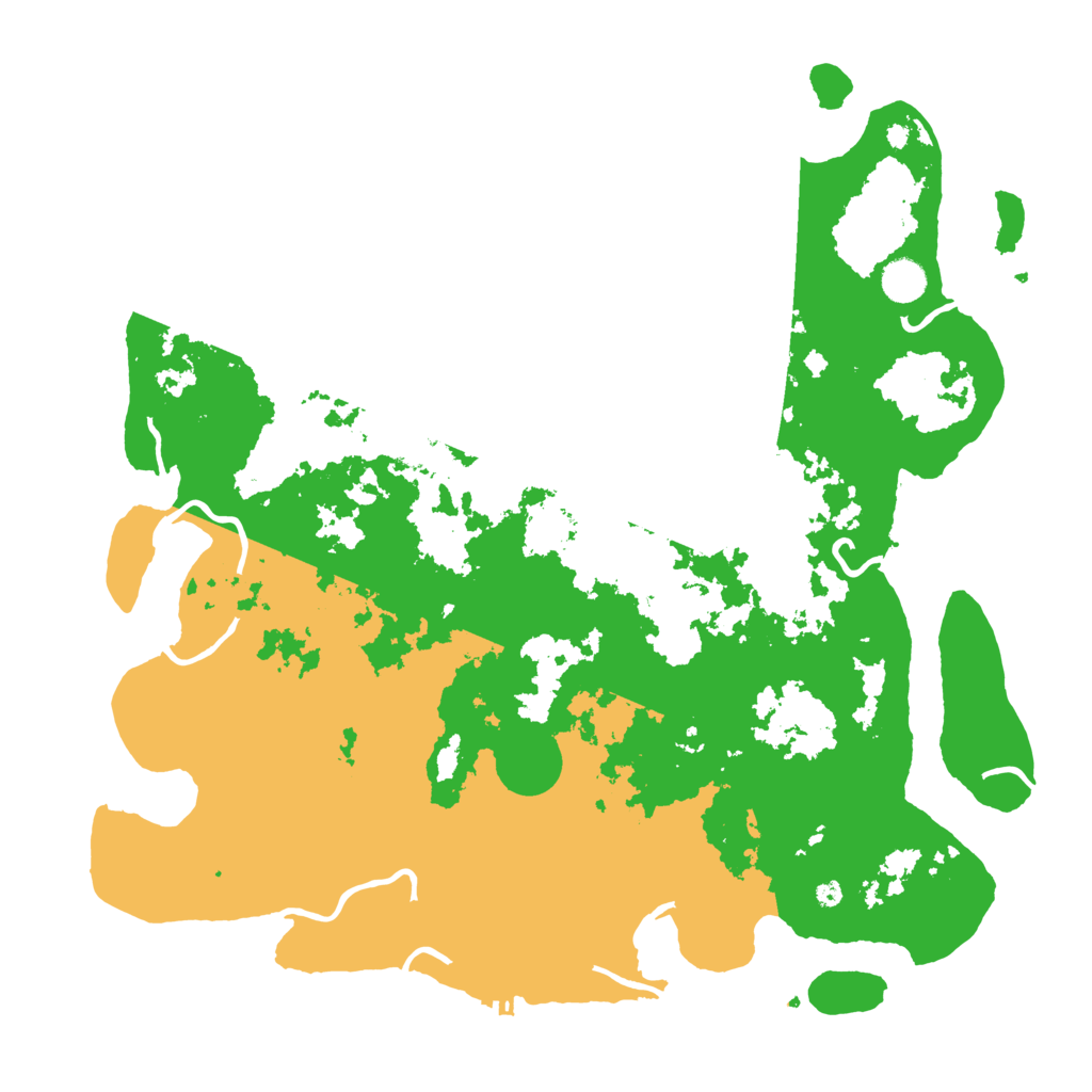 Biome Rust Map: Procedural Map, Size: 4350, Seed: 836429096